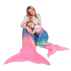[Material and Size]: Softan mermaid tail blanket is made from extra thick flannel fleece fabric material,which features...