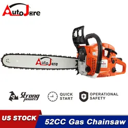 Aluminum crankcase gasoline. 1 x Gas Chainsaw. Warm hit: Be sure to know how to use this tool when you using it....