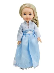 1 blue Elsa Frozen 2 dress. Doll and shoes are NOT included.