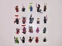 Lot 20 Figurines Lego Ninjago. 100% Lego