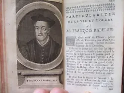 Année, 1725. Par Maitre François Rabelais. 3 PLANCHES DEPLIANTES. EO = Edition originale. BE=Bon état. TBE= Très...