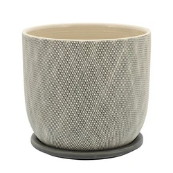 •Item Dimensions:8x8x7/Color: Gray •Materials: Ceramic •Category: Outdoor Decor, Planters •Product...