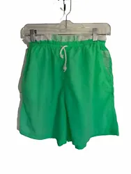 Vtg Sportego womens Neon Green Ruffle Trim shorts size Medium Pockets. Great condition! Smoke free home. Ships fast!...