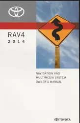 2014 Toyota RAV4 Navigation and Multimedia System Owners Manual OEM