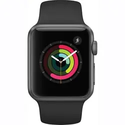 Apple Watch Series 2 42mm Aluminium Case Black Sport Band - (MP062LL/A). Apple Watch senses how much pressure you use...