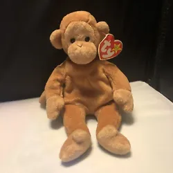 TY Beanie Baby - BONGO the Monkey (8.5 inch) -Stuffed Animal Toy.
