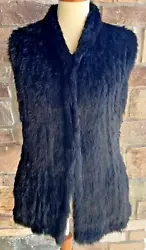 ~Made of 100% Rabbit fur that has been dyed. ~Great to put over a blouse or outfit for style and warmth. Length from...