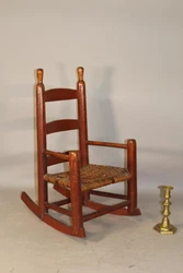 A GREAT EARLY CHILDS ARMCHAIR WITH ITS ORIGINAL ARMS AND FINIALS. LIKE MOST OF THESE EARLY CHILDS CHAIR IT WAS MADE...