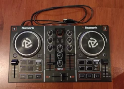 Numark Party Mix DJ Mixer Controller Built-In Light Show 2-Band EQ.