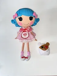 Lalaloopsy Full Size Rosy Bumps N Bruises Nurse Doll Toy Blue Hair and Pet Bear. Very good condition. Has been...