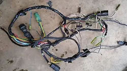 Up for grabs, I have a wiring harness removed from a 1980s 200 HP Yamaha Excel outboard. A few of the wires are cut...