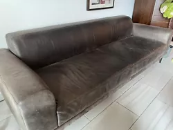 Mexica leather sofa in great condition. Two years of use. Sits four comfortably.
