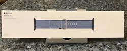 Authentic Apple 38mm Navy/Tahoe Blue Woven Nylon Band - Sold Out at Apple. It works with all Series of Apple Watch -...