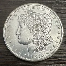 For sale is a stunning 1878-CC Morgan Silver Dollar from the Carson City mint. This rare coin features a beautiful MS...