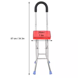 Item Type: Folding Crutch Stool. Feature: 1. Quality sponge handle, comfortable grip, sweat absorption and anti - slip....