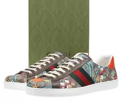 NEW WITH BOX GUCCI ACE MENS SNEAKERS. MADE IN ITALY. 100% AUTHENTICITY GUARANTEED. LUXURY QUALITY SIGNATURE GG...
