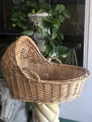 This beautiful weaved basket bassinet is perfect for your little ones nursery. Crafted with care, this bassinet is made...