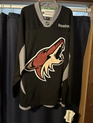 Arizona Coyotes Reebok NHL Hockey Stitched Practice Jersey Small Black. Brand new with tags Hate to find
