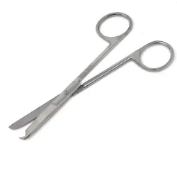 Suture stitch scissors are designed with a small hook shaped tip on one blade that easily slides under sutures to lift...