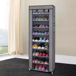 This compact shoe rack does not occupy too much space. With eye-catching pattern, it is a good decorative item for your...