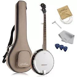 This 5-string banjo from Ashthorpe is perfect for all player levels, from beginner to advanced. This banjo includes...
