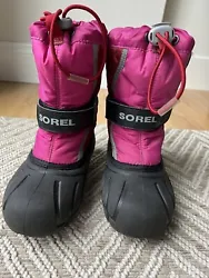 Sorel Flurry Snow boots. Good condition. Pink size 12.