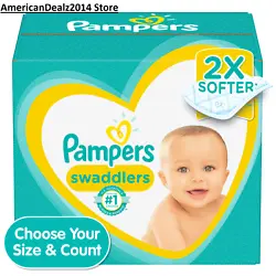 Pampers Swaddlers Diapers (CHOOSE your Size/Count). Pampers Swaddlers are hypoallergenic and free of parabens and...