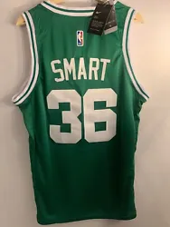 Boston Celtics #34 MARCUS SMART Jersey. Machine wash. Twill applique graphics. Straight hemline. Lightweight,...