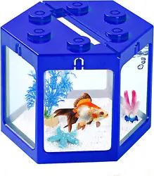 The clear hexagonal fish tank is the perfect entry level fish tank for children to learn in. Tip:Fish not included....