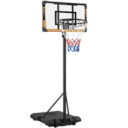If you are looking for a convenient backyard basketball court solution, this height-adjustable portable basketball hoop...