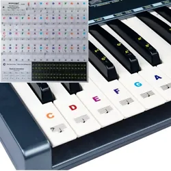 Suitable for: Piano, Electronic Organ, Hand Held Piano. 1 x Piano Stickers. Type: Keyboard Sticker. This is our SOP,...