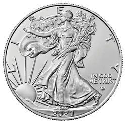 The first of these coins were struck in 1986. This Silver Eagle was minted for 2023. This 2023 Silver Eagle has a...