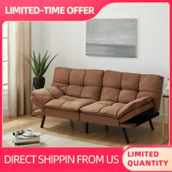 Futon care: Spot clean with wet cloth or professional fabric cleaner. Fill: 100% polyurethane foam. Upholstery: 100%...