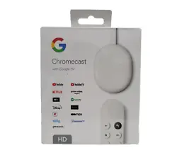Chromecast with Google TV (HD) - Streaming DeviceThe Chromecast with Google TV (HD) streaming brings you the...