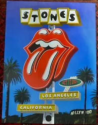 AUTHENTIC ROLLING STONES NO FILTER TOUR CONCERT POSTER Los Angeles October 17, 2021, poster measures 18
