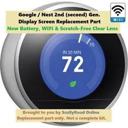 Nest 2nd Generation Learning Thermostat (Device Only) Stainless Steel Silver. This device is 2nd Generation and will...