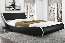 ◈ LOFT & BUNK BED. ◈ UPHOLSTERED BED. Stylish Design : This platform bed features a unique design with curved...