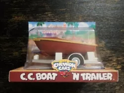 This vintage 1999 Chevron Cars C.C. Boat N Trailer Plastic Advertising Toy is an original and a must-have for any...