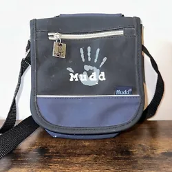 VINTAGE Y2K EARLY 2000s MUDD JEANS Black Navy Blue MINI BAG CROSSBODY WAIST BAG. Condition is Pre-owned. Shipped with...