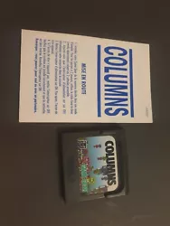 Columns - Jeu Sega Game Gear avec notice.