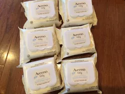 6X Aveeno Baby Hand & Face Wipes For Baby Sensitive Skin 25 Wipes Each.