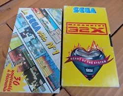Cassette vidéo / VHS Megadrive et 32X - SEGA - lot de 2 cassettes.