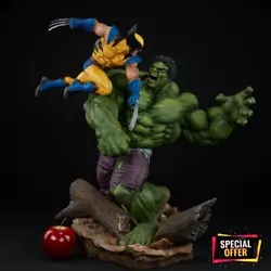 Crafted in high-quality PVC, the Hulk vs. Wolverine statue is an impressive 23” tall. Marvel collectors won’t want...