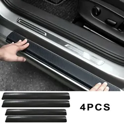 Type: Car Door Threshold Sill Sticker. 4pcs Door Sill Protectors. Universal fit for Jeep. Eye-catching look - 3D carbon...
