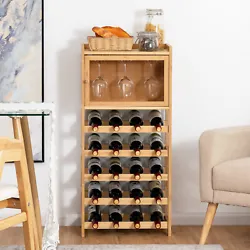 Our brand new wine storage shelf is an ideal addition to showcasing your wine taste!  Featuring a bamboo structure,...