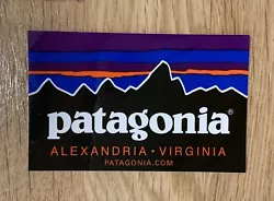 Patagonia Alexandria Virginia sticker! Sticker is exclusive to the Patagonia Alexandria store.Sticker measurements:...