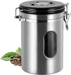 【Large Capacity 】This airtight coffee container has a 22 oz capacity which can hold 22oz /1.4lb coffee beans or...