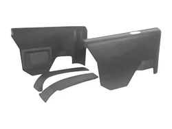 Position: Rear. Notes: Goodmark -- 4-PIECE SET OF BLACK REAR INSIDE TRIM PANELS WITH SIDE VERTICAL SEAT PANELS. 12...