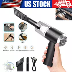 【Multifunctional Vacuum Cleaner】 Portable handheld vacuum cleaners provide 1 brush nozzle,1 slit nozzle, these...