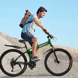 The bike uses a high-carbon steel mountain bike double suspension with 21-speed gear. Gross weight: 20kg. Product...